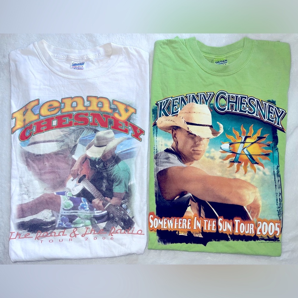 Lot of 2 Kenny Chesney concert shirts